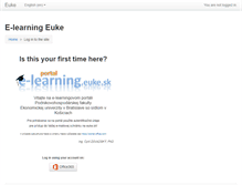 Tablet Screenshot of e-learning.euke.sk